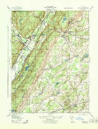 Otisville New York Historical topographic map, 1:31680 scale, 7.5 X 7.5 Minute, Year 1943