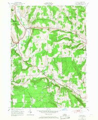 Otselic New York Historical topographic map, 1:24000 scale, 7.5 X 7.5 Minute, Year 1943