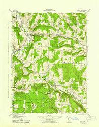 Otselic New York Historical topographic map, 1:31680 scale, 7.5 X 7.5 Minute, Year 1944
