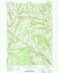Otselic New York Historical topographic map, 1:24000 scale, 7.5 X 7.5 Minute, Year 1943