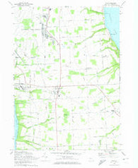 Ovid New York Historical topographic map, 1:24000 scale, 7.5 X 7.5 Minute, Year 1970