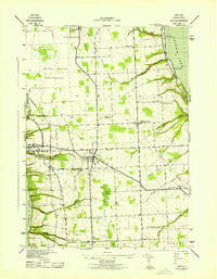 Ovid New York Historical topographic map, 1:31680 scale, 7.5 X 7.5 Minute, Year 1942
