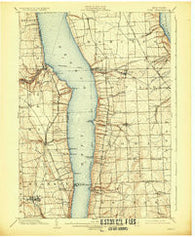 Ovid New York Historical topographic map, 1:62500 scale, 15 X 15 Minute, Year 1902