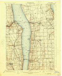 Ovid New York Historical topographic map, 1:62500 scale, 15 X 15 Minute, Year 1902