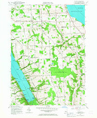 Owasco New York Historical topographic map, 1:24000 scale, 7.5 X 7.5 Minute, Year 1955