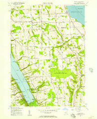 Owasco New York Historical topographic map, 1:24000 scale, 7.5 X 7.5 Minute, Year 1955