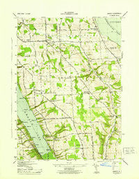 Owasco New York Historical topographic map, 1:31680 scale, 7.5 X 7.5 Minute, Year 1943