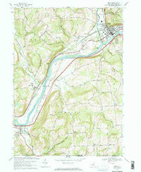 Owego New York Historical topographic map, 1:24000 scale, 7.5 X 7.5 Minute, Year 1969