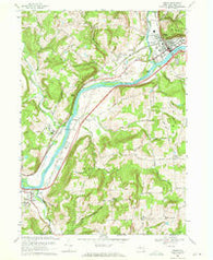 Owego New York Historical topographic map, 1:24000 scale, 7.5 X 7.5 Minute, Year 1969