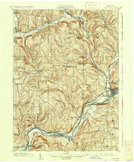 Owego New York Historical topographic map, 1:62500 scale, 15 X 15 Minute, Year 1903