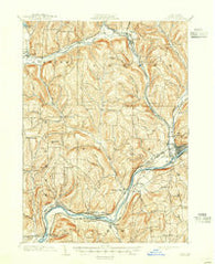 Owego New York Historical topographic map, 1:62500 scale, 15 X 15 Minute, Year 1903