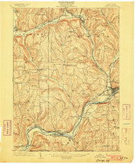 Owego New York Historical topographic map, 1:62500 scale, 15 X 15 Minute, Year 1903