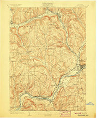 Owego New York Historical topographic map, 1:62500 scale, 15 X 15 Minute, Year 1903