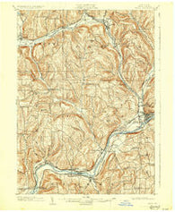 Owego New York Historical topographic map, 1:62500 scale, 15 X 15 Minute, Year 1903
