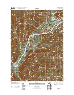 Owego New York Historical topographic map, 1:24000 scale, 7.5 X 7.5 Minute, Year 2013