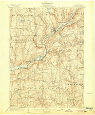 Oxford New York Historical topographic map, 1:62500 scale, 15 X 15 Minute, Year 1904
