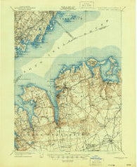 Oyster Bay New York Historical topographic map, 1:62500 scale, 15 X 15 Minute, Year 1900
