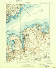 Oyster Bay New York Historical topographic map, 1:62500 scale, 15 X 15 Minute, Year 1900