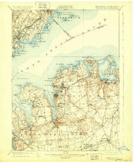 Oyster Bay New York Historical topographic map, 1:62500 scale, 15 X 15 Minute, Year 1900