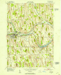 Palmyra New York Historical topographic map, 1:24000 scale, 7.5 X 7.5 Minute, Year 1952