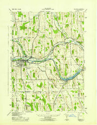 Palmyra New York Historical topographic map, 1:31680 scale, 7.5 X 7.5 Minute, Year 1943
