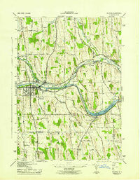 Palmyra New York Historical topographic map, 1:31680 scale, 7.5 X 7.5 Minute, Year 1943