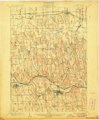 Palmyra New York Historical topographic map, 1:62500 scale, 15 X 15 Minute, Year 1902
