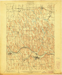 Palmyra New York Historical topographic map, 1:62500 scale, 15 X 15 Minute, Year 1902