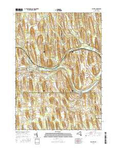 Palmyra New York Current topographic map, 1:24000 scale, 7.5 X 7.5 Minute, Year 2016