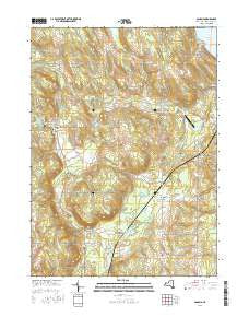 Panama New York Current topographic map, 1:24000 scale, 7.5 X 7.5 Minute, Year 2016