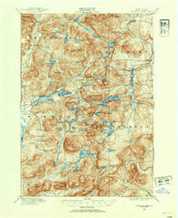 Paradox Lake New York Historical topographic map, 1:62500 scale, 15 X 15 Minute, Year 1895