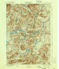 Paradox Lake New York Historical topographic map, 1:62500 scale, 15 X 15 Minute, Year 1897