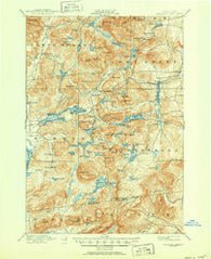 Paradox Lake New York Historical topographic map, 1:62500 scale, 15 X 15 Minute, Year 1897