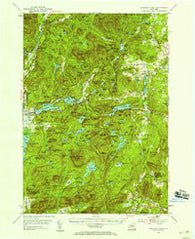 Paradox Lake New York Historical topographic map, 1:62500 scale, 15 X 15 Minute, Year 1953