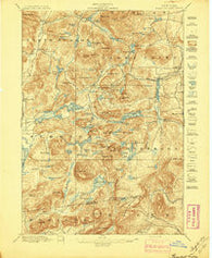 Paradox Lake New York Historical topographic map, 1:62500 scale, 15 X 15 Minute, Year 1897