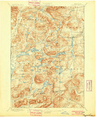 Paradox Lake New York Historical topographic map, 1:62500 scale, 15 X 15 Minute, Year 1897