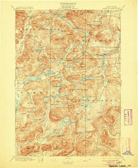 Paradox Lake New York Historical topographic map, 1:62500 scale, 15 X 15 Minute, Year 1897
