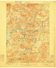 Paradox Lake New York Historical topographic map, 1:62500 scale, 15 X 15 Minute, Year 1897