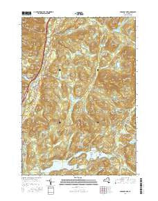 Paradox Lake New York Current topographic map, 1:24000 scale, 7.5 X 7.5 Minute, Year 2016