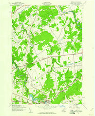 Parishville New York Historical topographic map, 1:24000 scale, 7.5 X 7.5 Minute, Year 1943