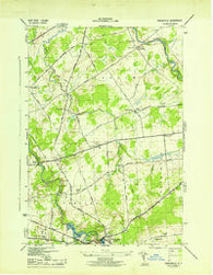 Parishville New York Historical topographic map, 1:31680 scale, 7.5 X 7.5 Minute, Year 1943