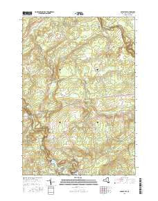 Parishville New York Current topographic map, 1:24000 scale, 7.5 X 7.5 Minute, Year 2016