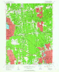 Patchogue New York Historical topographic map, 1:24000 scale, 7.5 X 7.5 Minute, Year 1956