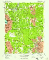 Patchogue New York Historical topographic map, 1:24000 scale, 7.5 X 7.5 Minute, Year 1956