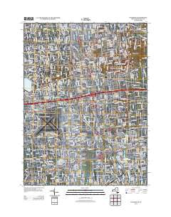 Patchogue New York Historical topographic map, 1:24000 scale, 7.5 X 7.5 Minute, Year 2013