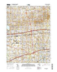 Patchogue New York Current topographic map, 1:24000 scale, 7.5 X 7.5 Minute, Year 2016