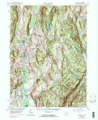 Pawling New York Historical topographic map, 1:24000 scale, 7.5 X 7.5 Minute, Year 1958