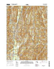 Pawling New York Current topographic map, 1:24000 scale, 7.5 X 7.5 Minute, Year 2016