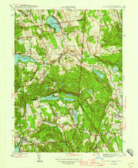 Peach Lake New York Historical topographic map, 1:24000 scale, 7.5 X 7.5 Minute, Year 1945