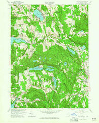 Peach Lake New York Historical topographic map, 1:24000 scale, 7.5 X 7.5 Minute, Year 1958